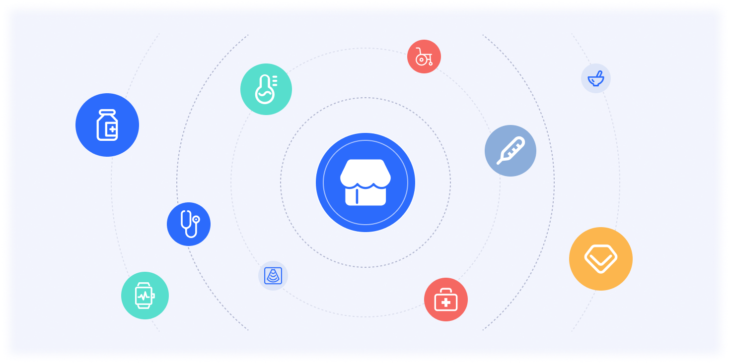 營養(yǎng)素保健品商城一體化系統(tǒng)界面